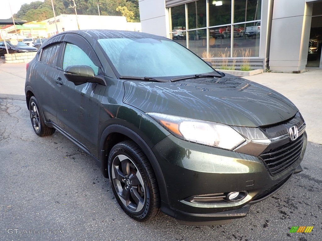 2018 HR-V EX AWD - Misty Green Pearl / Black photo #9