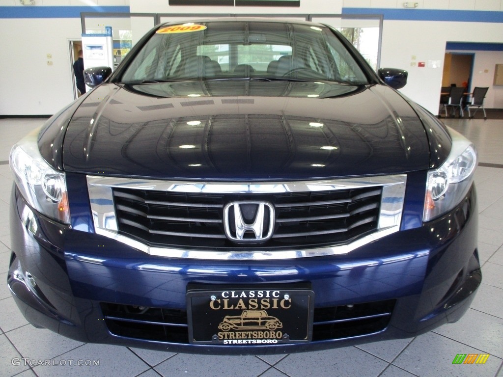 2009 Accord EX-L Sedan - Royal Blue Pearl / Gray photo #2