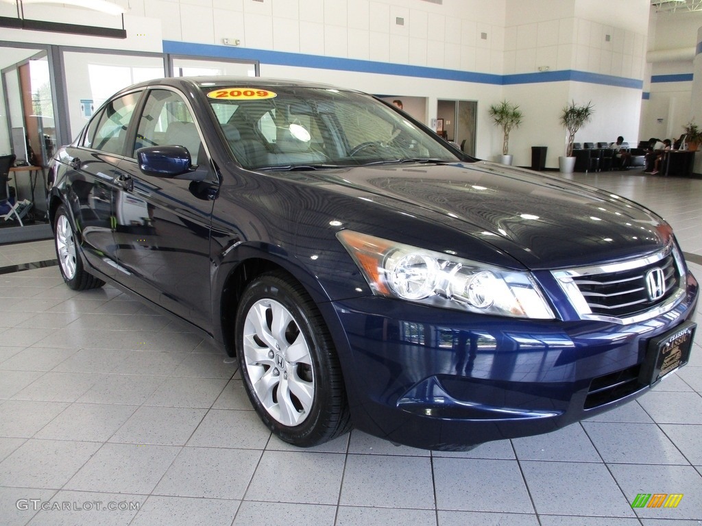2009 Accord EX-L Sedan - Royal Blue Pearl / Gray photo #3