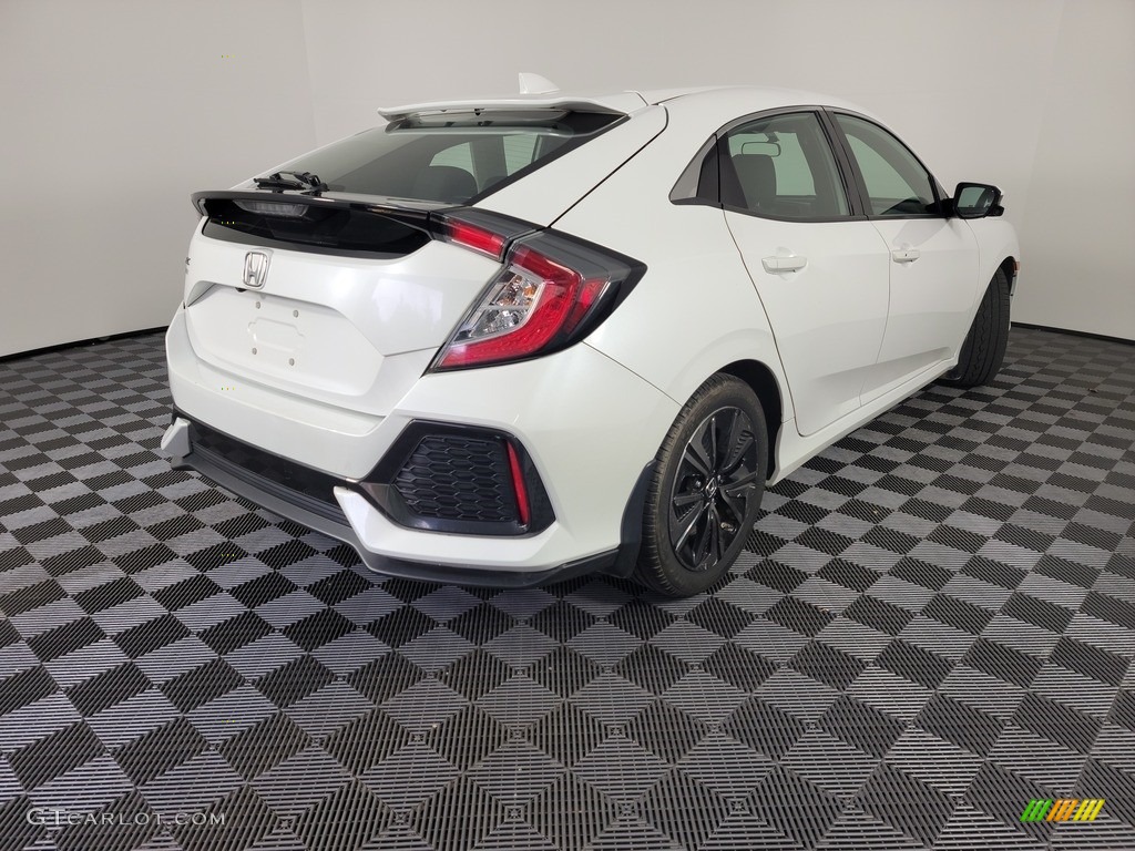 2018 Civic EX Hatchback - White Orchid Pearl / Black photo #10