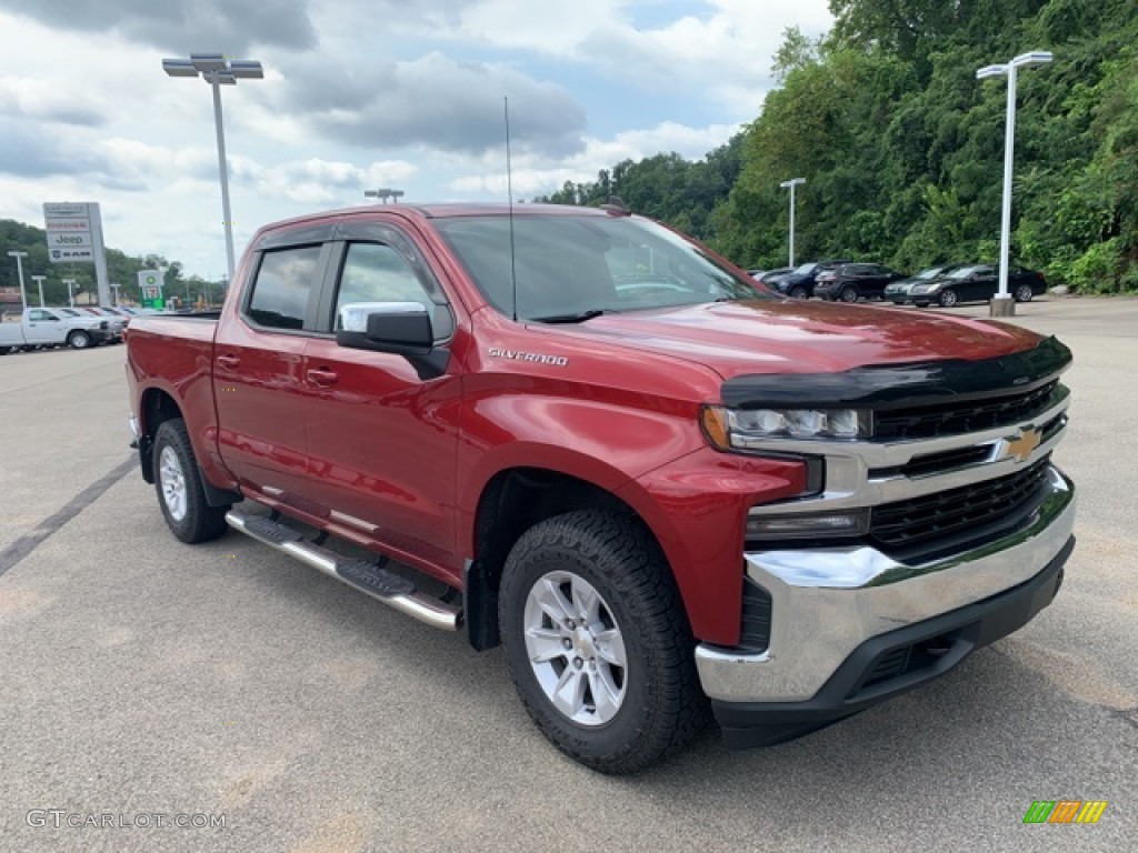 2019 Silverado 1500 LT Crew Cab 4WD - Cajun Red Tintcoat / Gideon/Very Dark Atmosphere photo #3