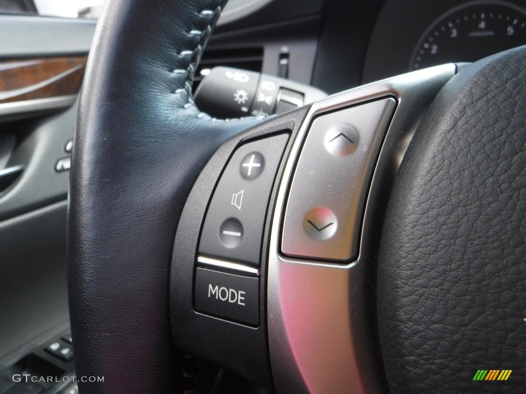 2015 Lexus ES 350 Sedan Black Steering Wheel Photo #142669939