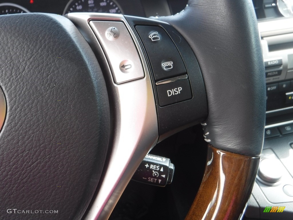 2015 Lexus ES 350 Sedan Black Steering Wheel Photo #142669957