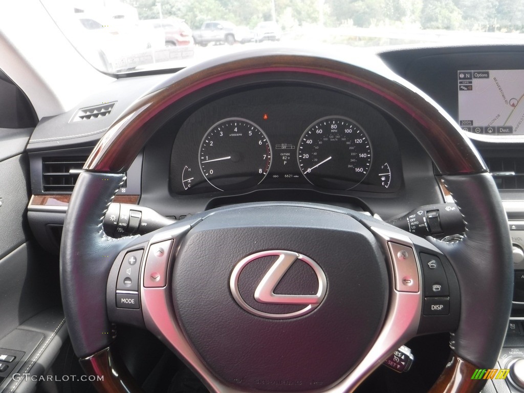 2015 Lexus ES 350 Sedan Black Steering Wheel Photo #142670251