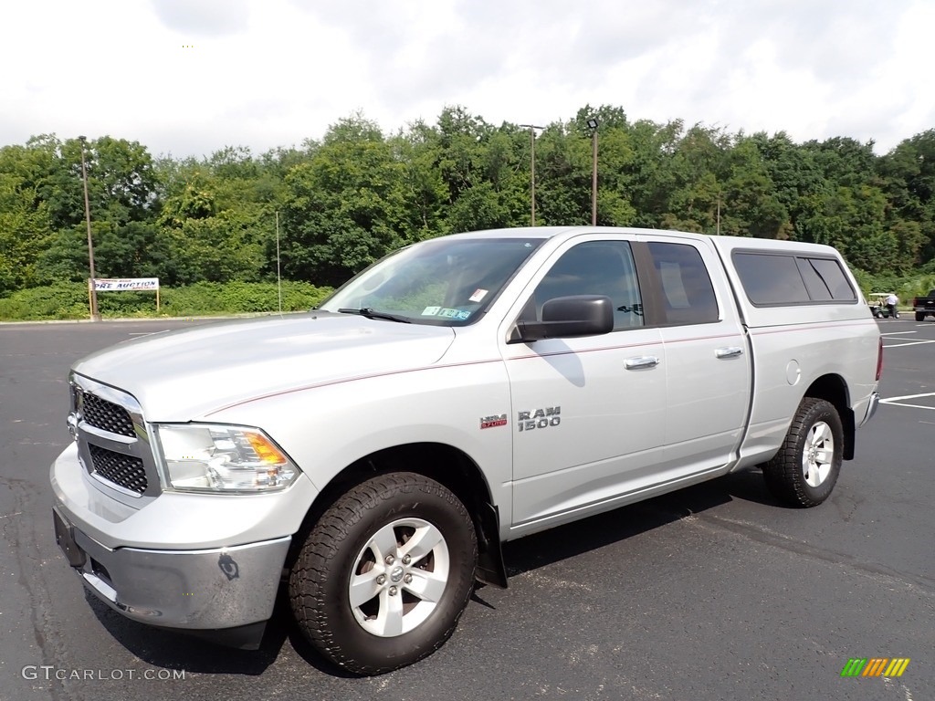 2014 1500 SLT Quad Cab 4x4 - Bright Silver Metallic / Black/Diesel Gray photo #1