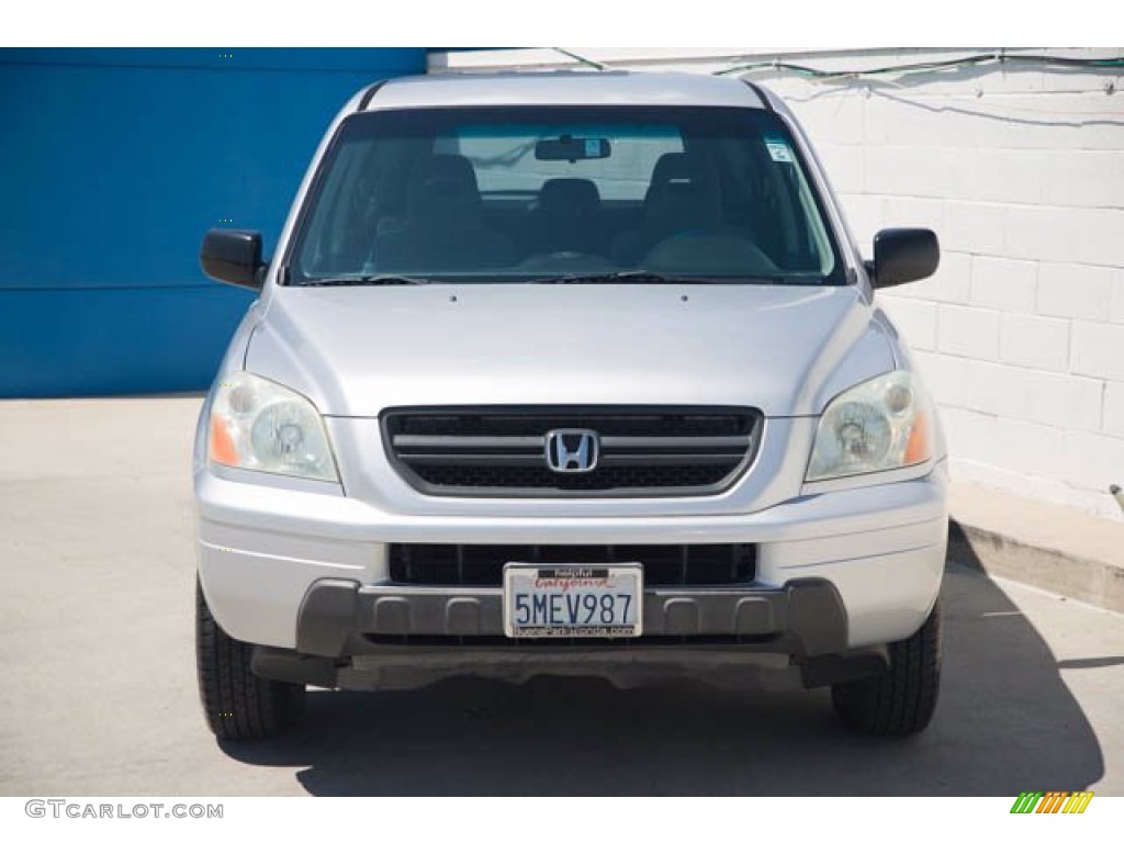 2005 Pilot LX 4WD - Billet Silver Metallic / Gray photo #7