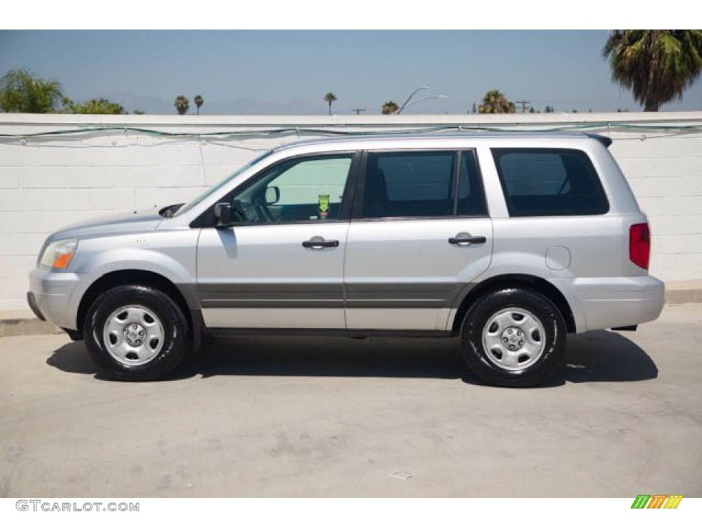 2005 Pilot LX 4WD - Billet Silver Metallic / Gray photo #10