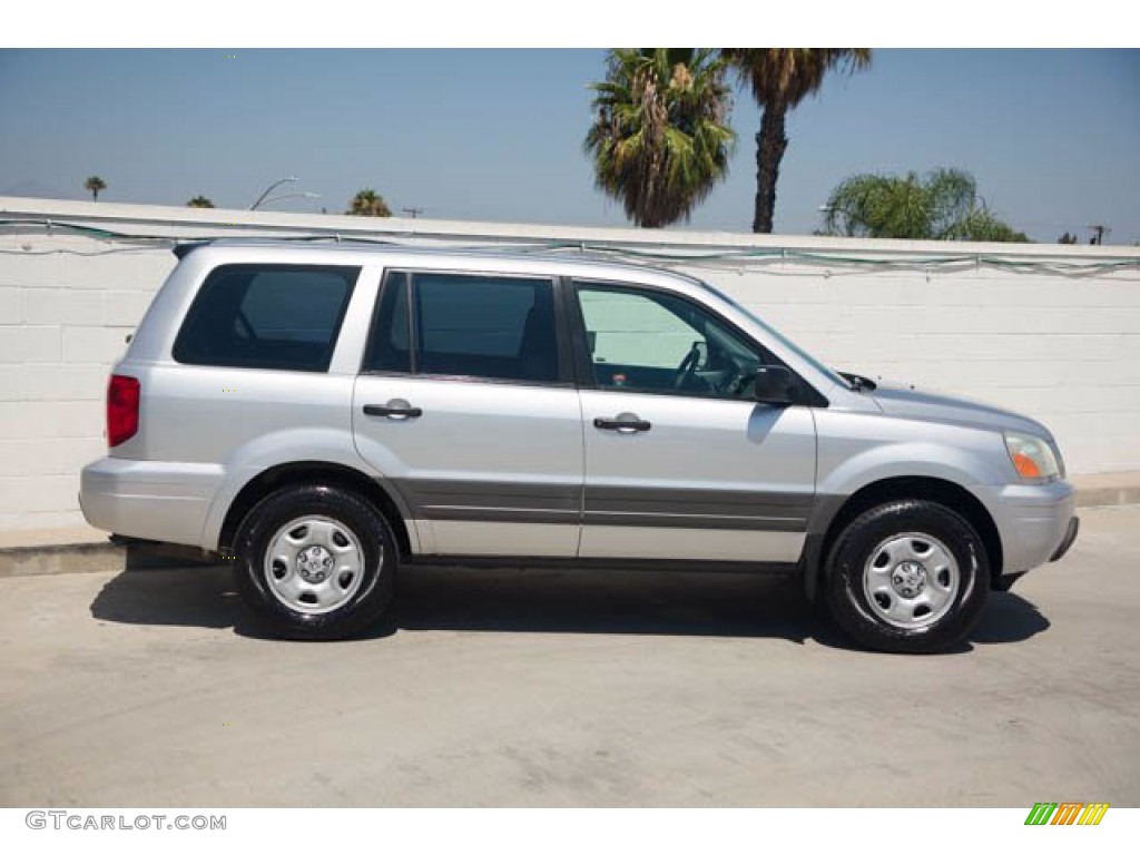 2005 Pilot LX 4WD - Billet Silver Metallic / Gray photo #15