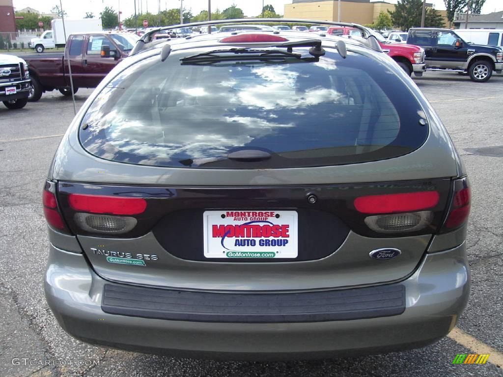 2001 Taurus SES Wagon - Spruce Green Metallic / Medium Parchment photo #4