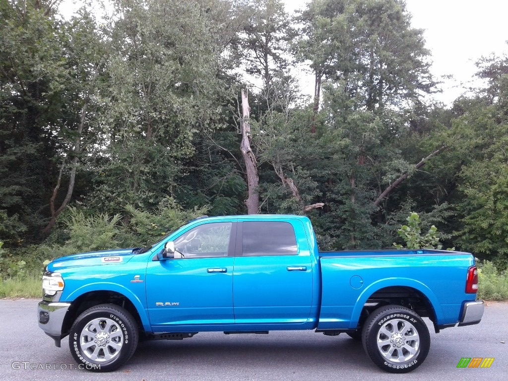 2021 2500 Laramie Crew Cab 4x4 - Hydro Blue Pearl / Black photo #1