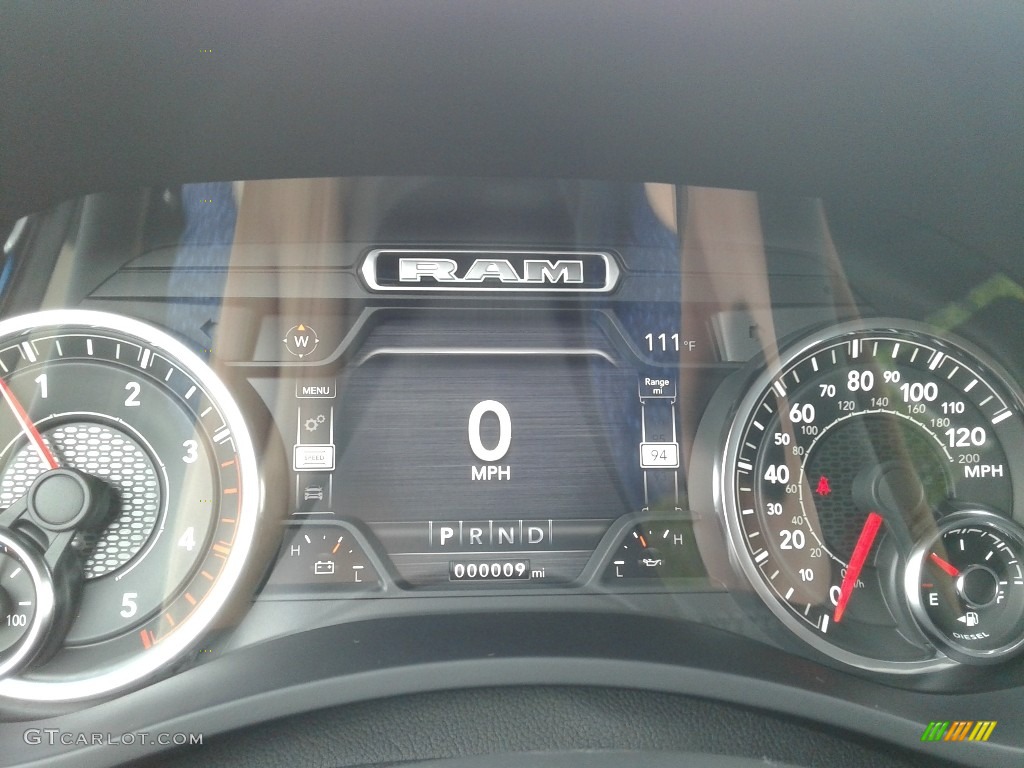 2021 2500 Laramie Crew Cab 4x4 - Hydro Blue Pearl / Black photo #22
