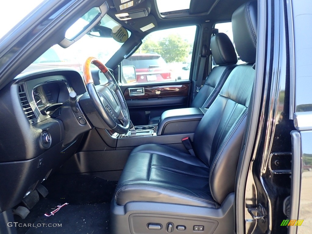 Ebony Interior 2015 Lincoln Navigator L 4x4 Photo #142673978