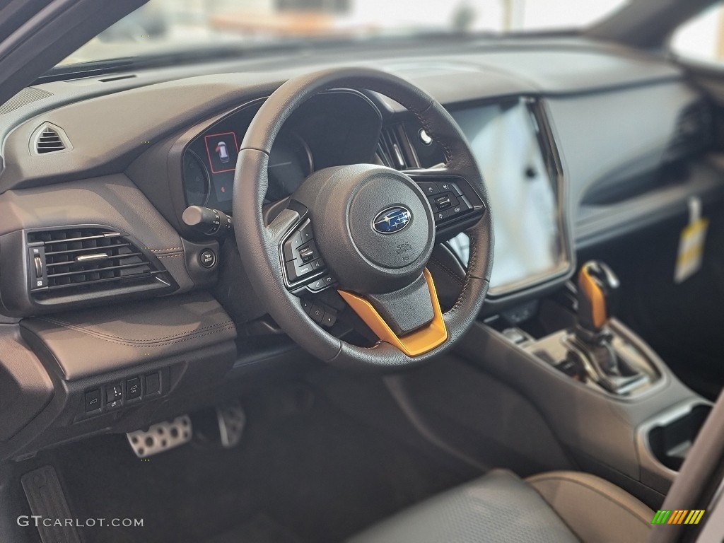 2022 Subaru Outback Wilderness Gray StarTex Steering Wheel Photo #142674020
