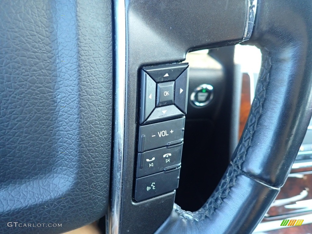 2015 Lincoln Navigator L 4x4 Ebony Steering Wheel Photo #142674137