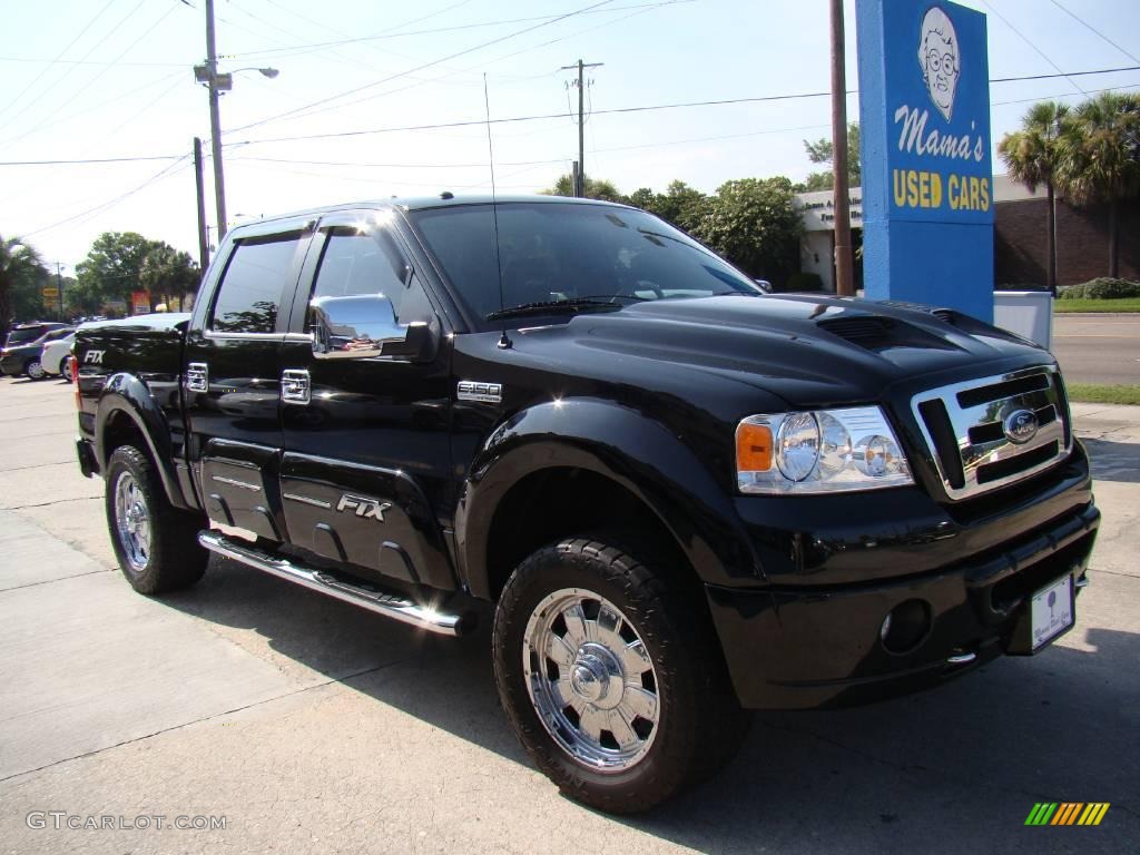 2007 F150 Tuscany FTX SuperCrew 4x4 - Black / Black photo #4