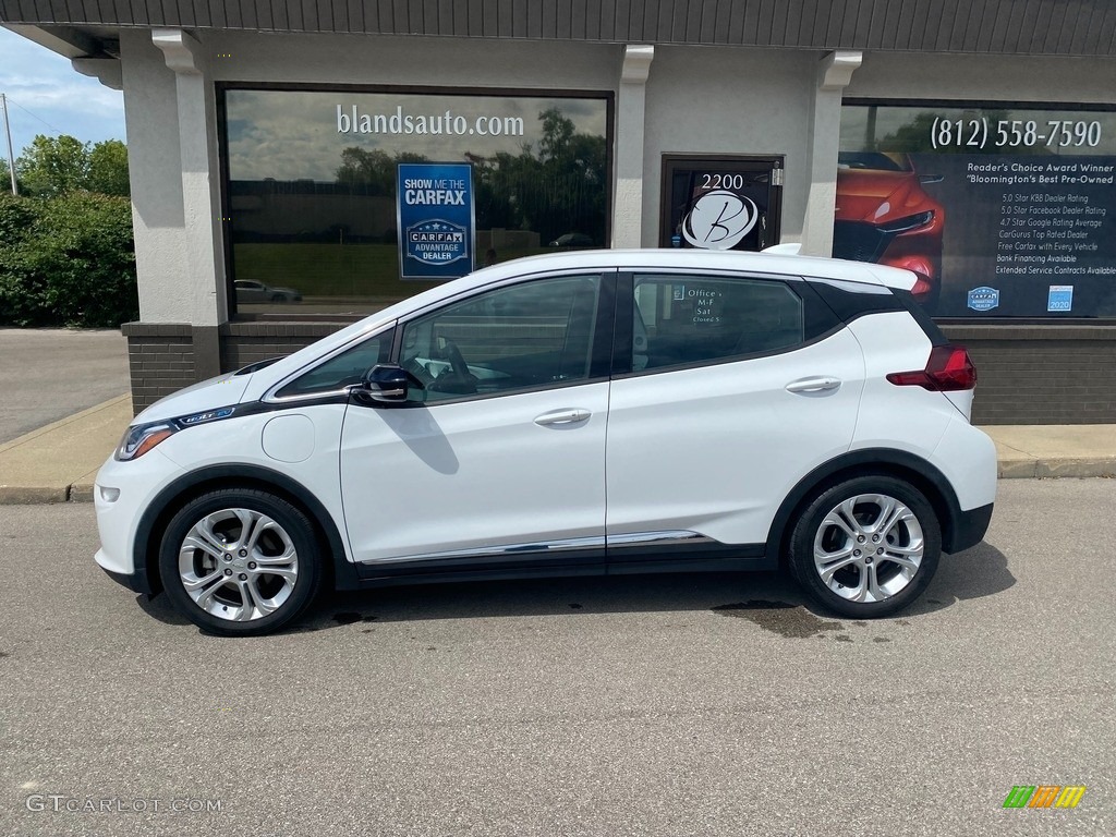 2017 Bolt EV LT - Summit White / Dark Galvanized/­Sky Cool Gray photo #1