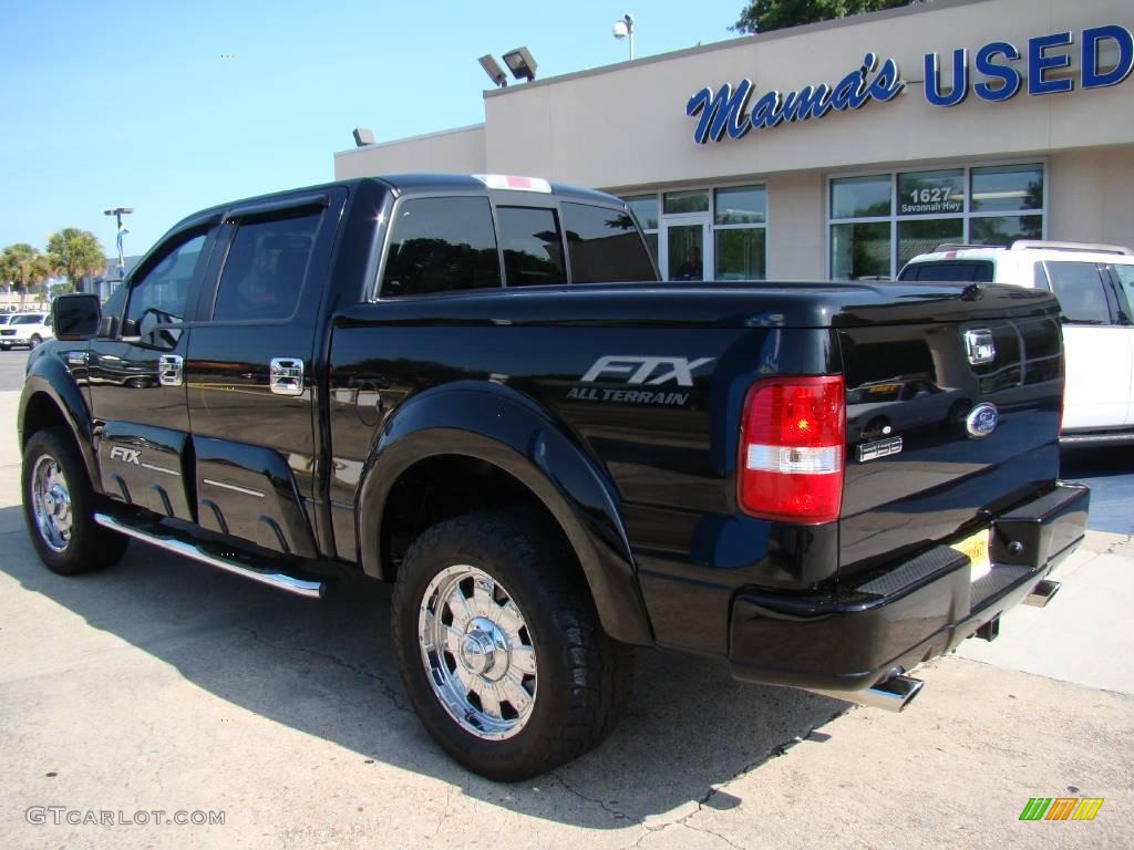 2007 F150 Tuscany FTX SuperCrew 4x4 - Black / Black photo #7