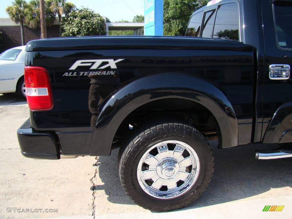 2007 F150 Tuscany FTX SuperCrew 4x4 - Black / Black photo #24