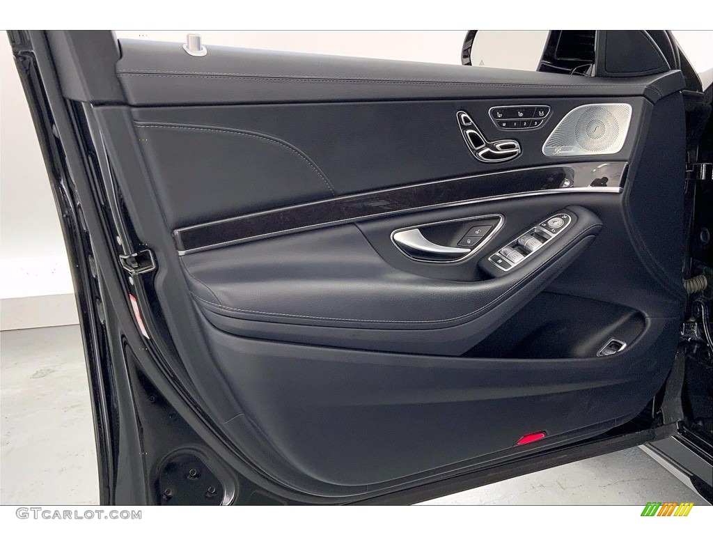 2018 Mercedes-Benz S 450 Sedan Black Door Panel Photo #142675532