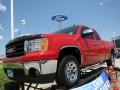2008 Fire Red GMC Sierra 1500 Extended Cab  photo #3