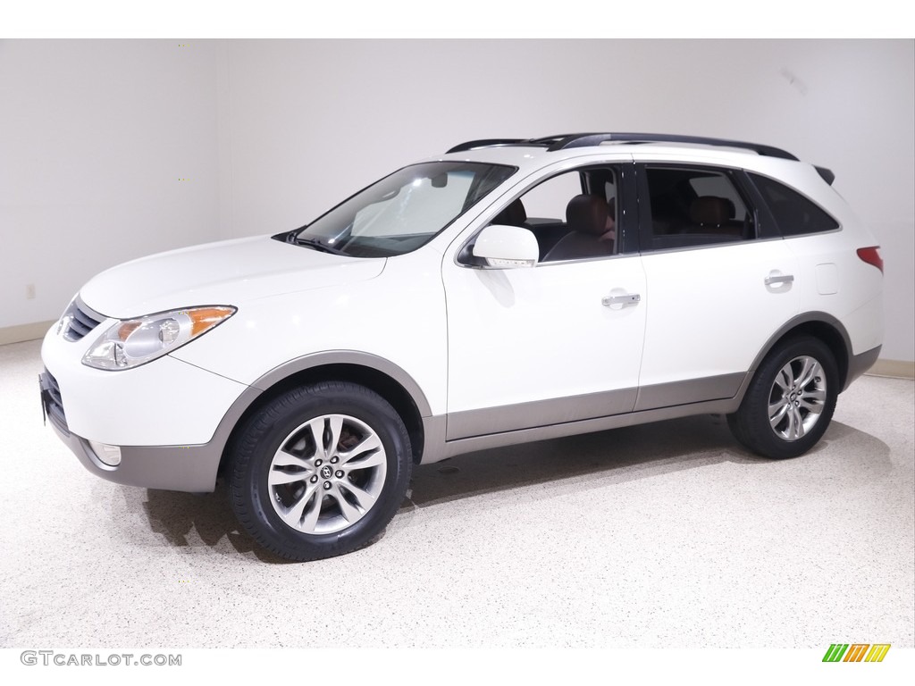 2012 Veracruz Limited AWD - Stone White / Saddle photo #3