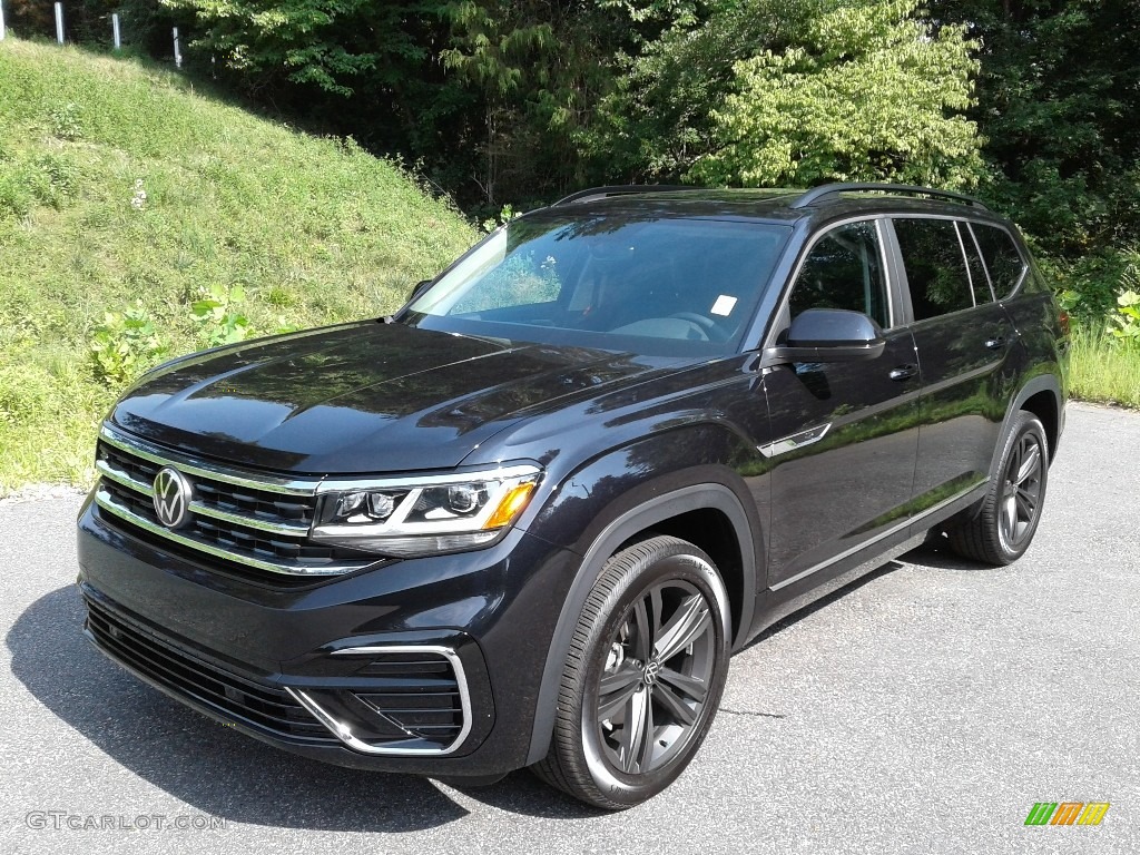 Deep Black Pearl 2021 Volkswagen Atlas SE R-Line Exterior Photo #142676348