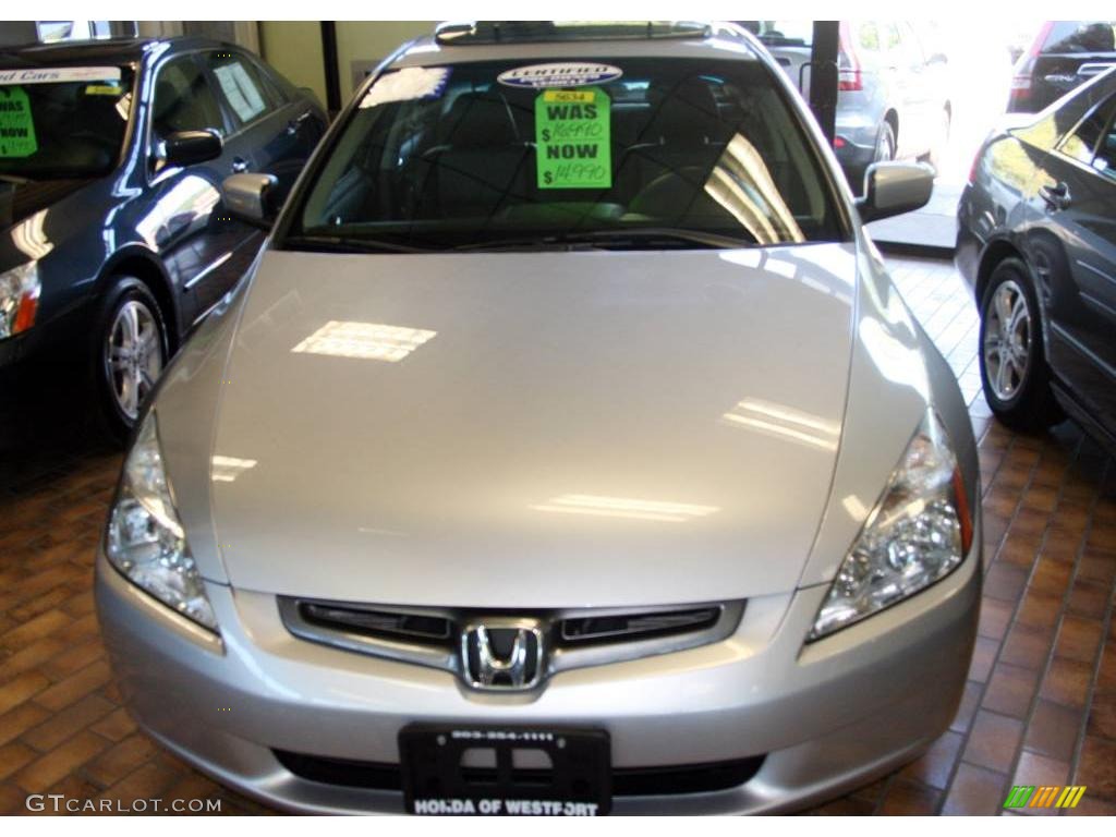 2003 Accord EX V6 Sedan - Satin Silver Metallic / Black photo #2