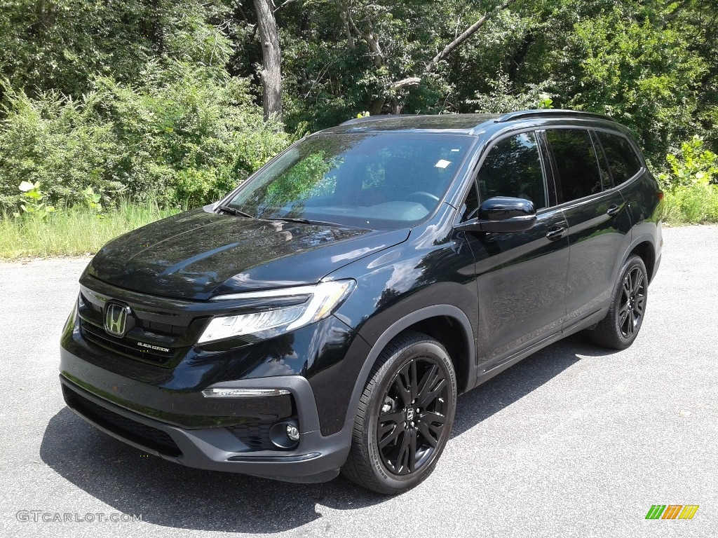 Crystal Black Pearl 2020 Honda Pilot Black Edition AWD Exterior Photo #142676864