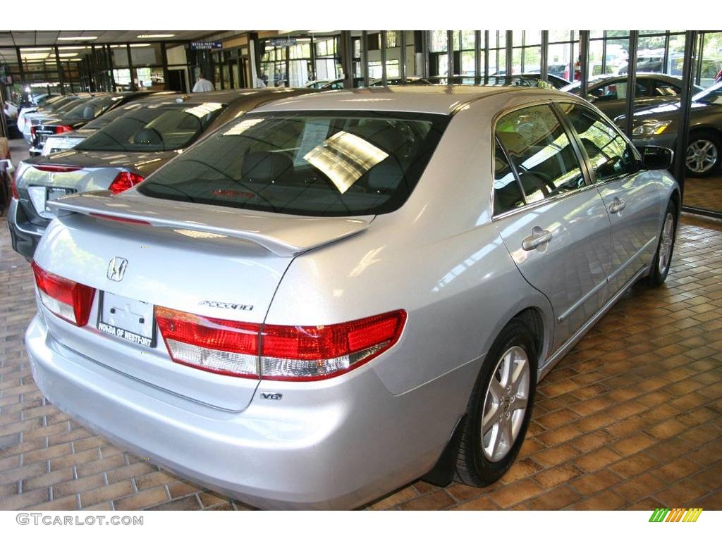 2003 Accord EX V6 Sedan - Satin Silver Metallic / Black photo #4