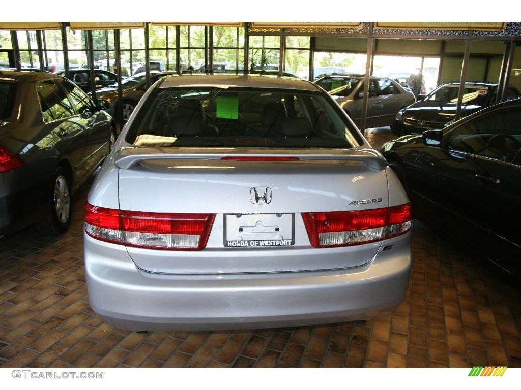 2003 Accord EX V6 Sedan - Satin Silver Metallic / Black photo #5