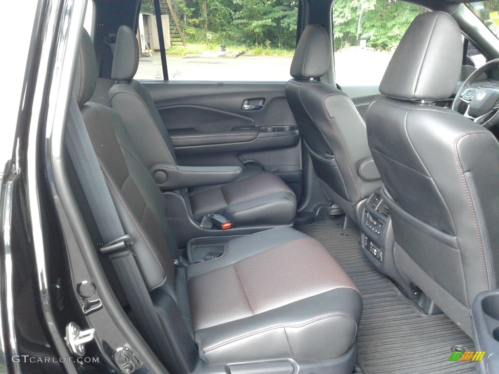 2020 Honda Pilot Black Edition AWD Rear Seat Photos