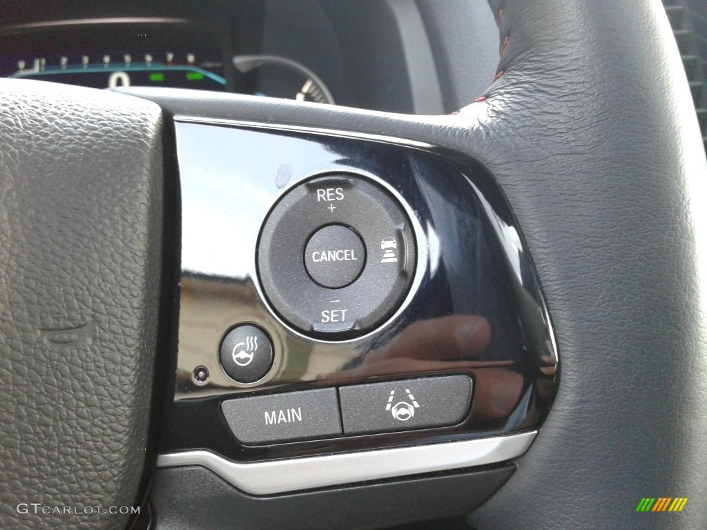2020 Honda Pilot Black Edition AWD Black Steering Wheel Photo #142677110