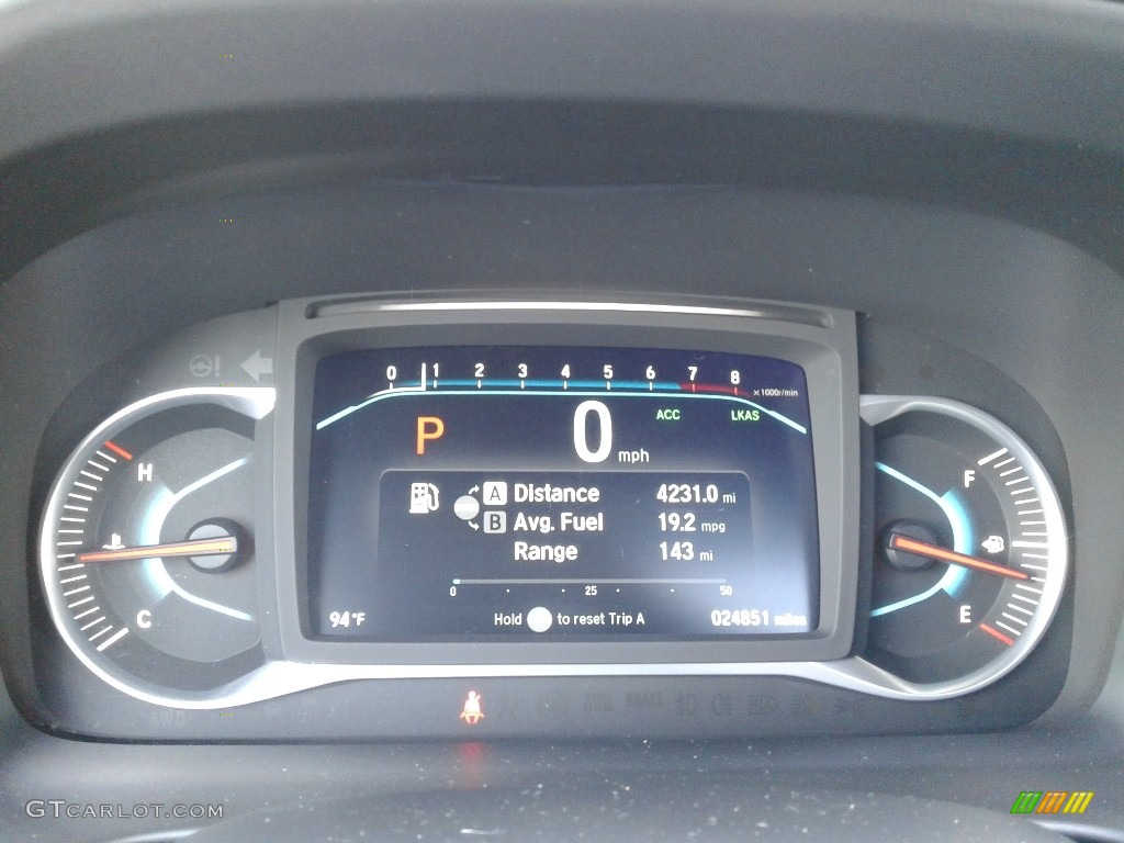 2020 Honda Pilot Black Edition AWD Gauges Photo #142677233