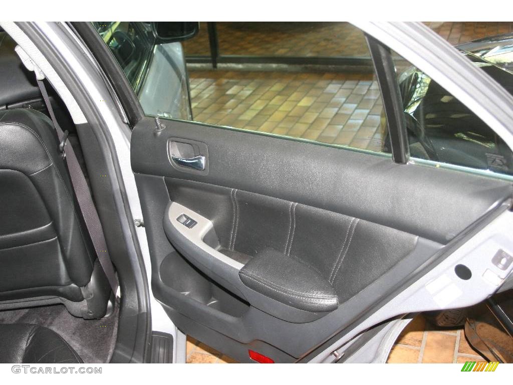 2003 Accord EX V6 Sedan - Satin Silver Metallic / Black photo #12