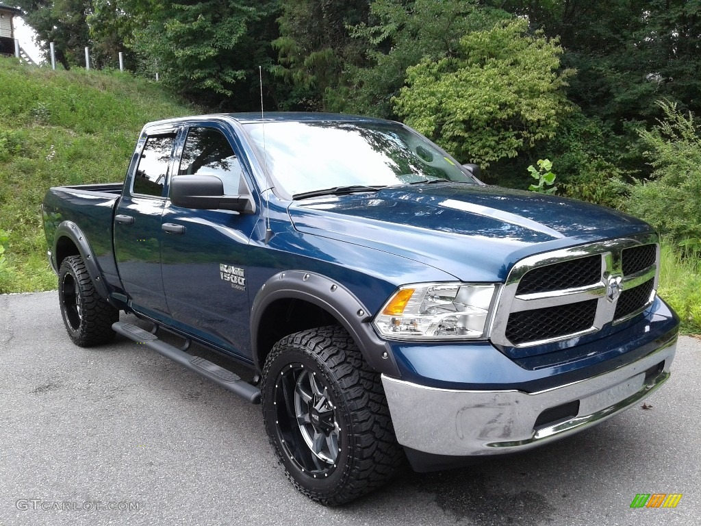 2019 1500 Classic Tradesman Quad Cab 4x4 - Patriot Blue Pearl / Black/Diesel Gray photo #5