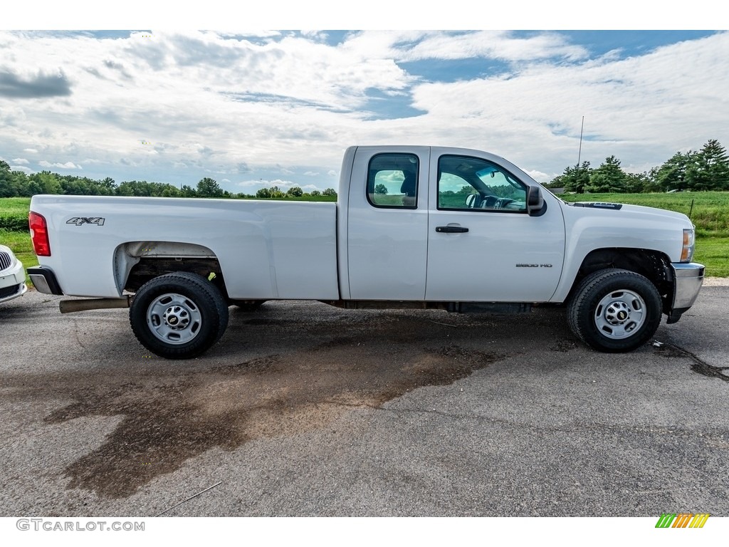 Summit White 2013 Chevrolet Silverado 2500HD Work Truck Extended Cab 4x4 Exterior Photo #142679473