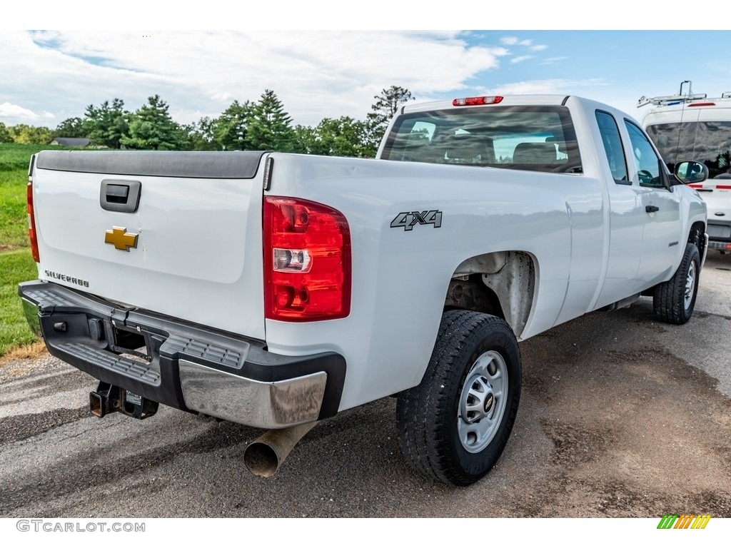Summit White 2013 Chevrolet Silverado 2500HD Work Truck Extended Cab 4x4 Exterior Photo #142679488