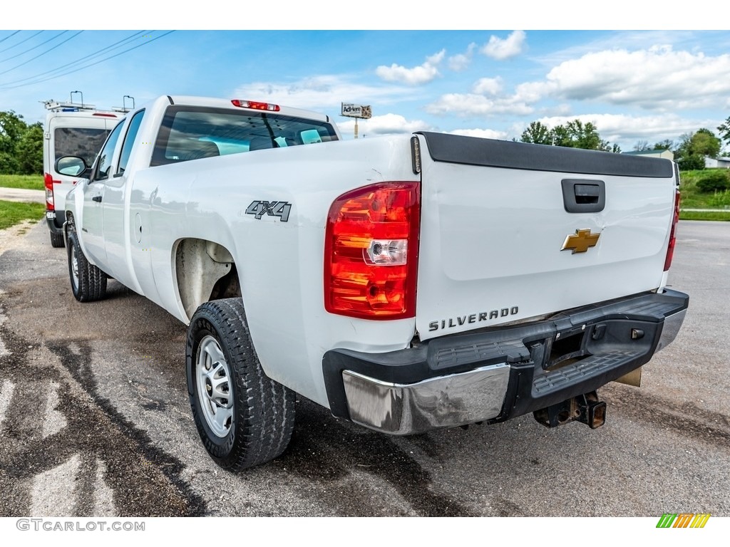 Summit White 2013 Chevrolet Silverado 2500HD Work Truck Extended Cab 4x4 Exterior Photo #142679523