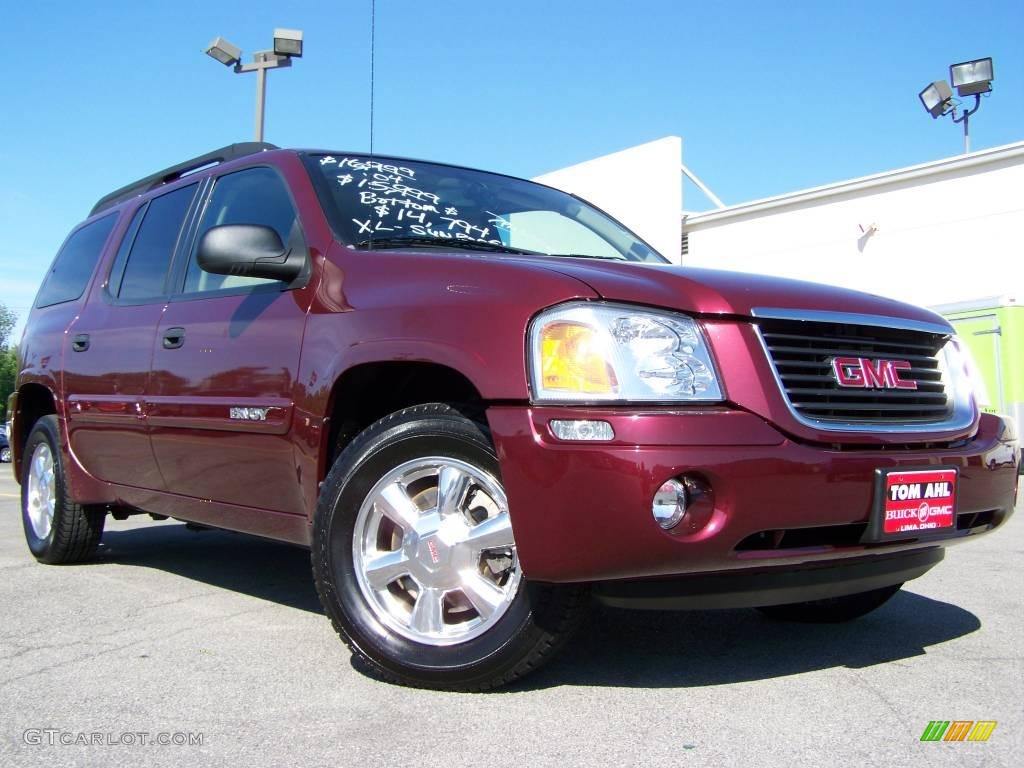 2004 Envoy XL SLE 4x4 - Monterey Maroon Metallic / Light Tan photo #1