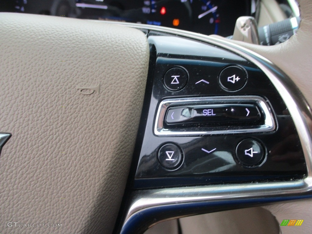 2016 Cadillac CTS 2.0T Performance AWD Sedan Light Cashmere/Medium Cashmere Steering Wheel Photo #142683241
