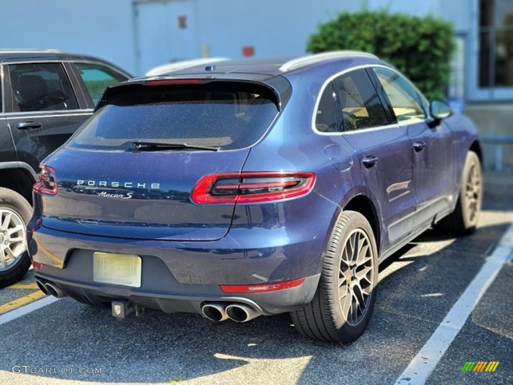 2015 Macan S - Dark Blue Metallic / Luxor Beige photo #2