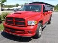 2004 Flame Red Dodge Ram 1500 SLT Sport Quad Cab 4x4  photo #2