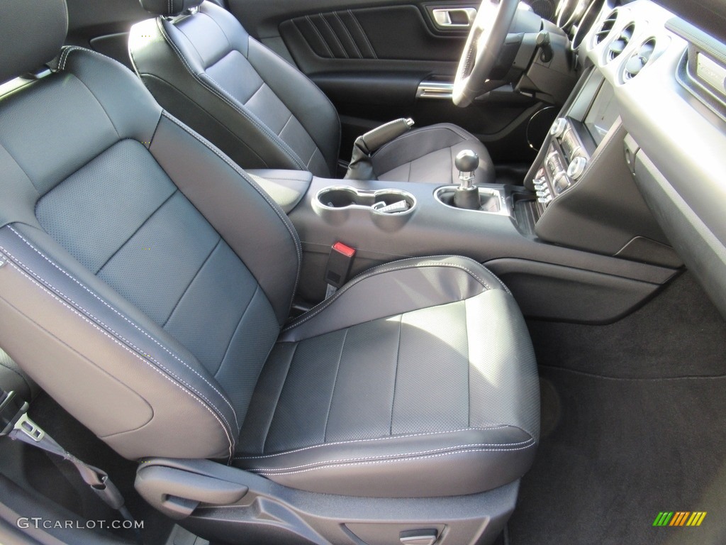 Ebony Interior 2021 Ford Mustang GT Premium Fastback Photo #142685776