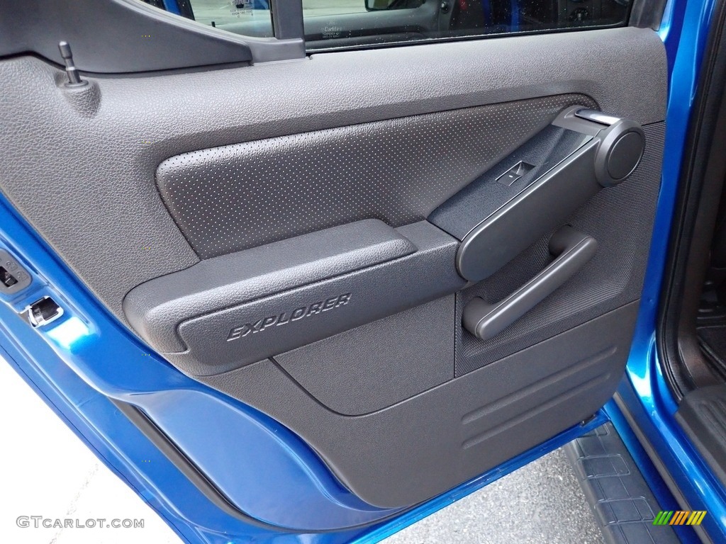 2010 Ford Explorer Sport Trac Adrenalin AWD Charcoal Black Door Panel Photo #142686043