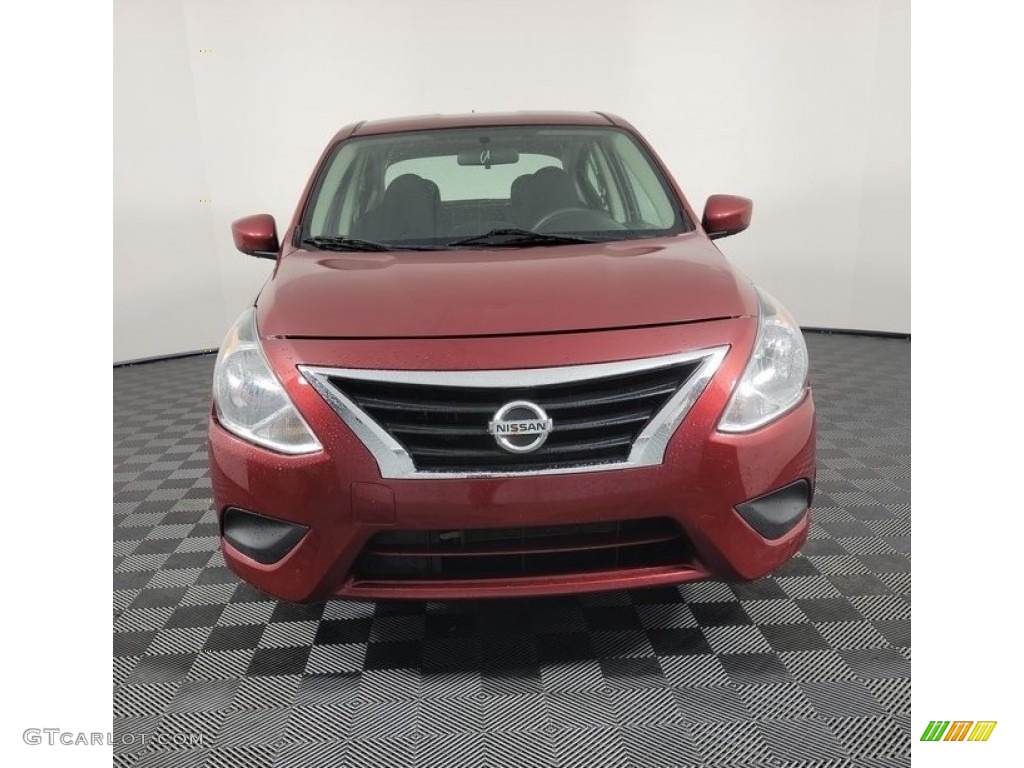 2017 Versa S - Cayenne Red / Charcoal photo #3
