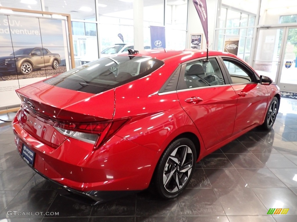 2021 Elantra SEL - Calypso Red / Black photo #2