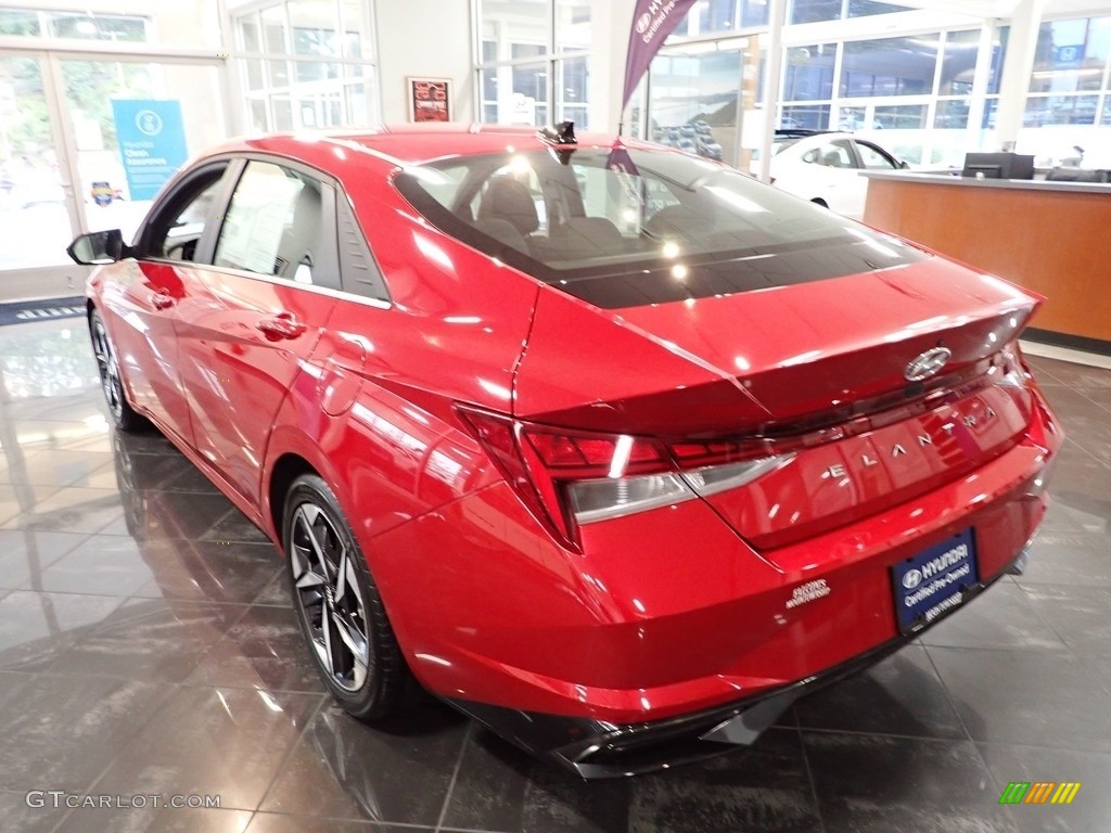 2021 Elantra SEL - Calypso Red / Black photo #5