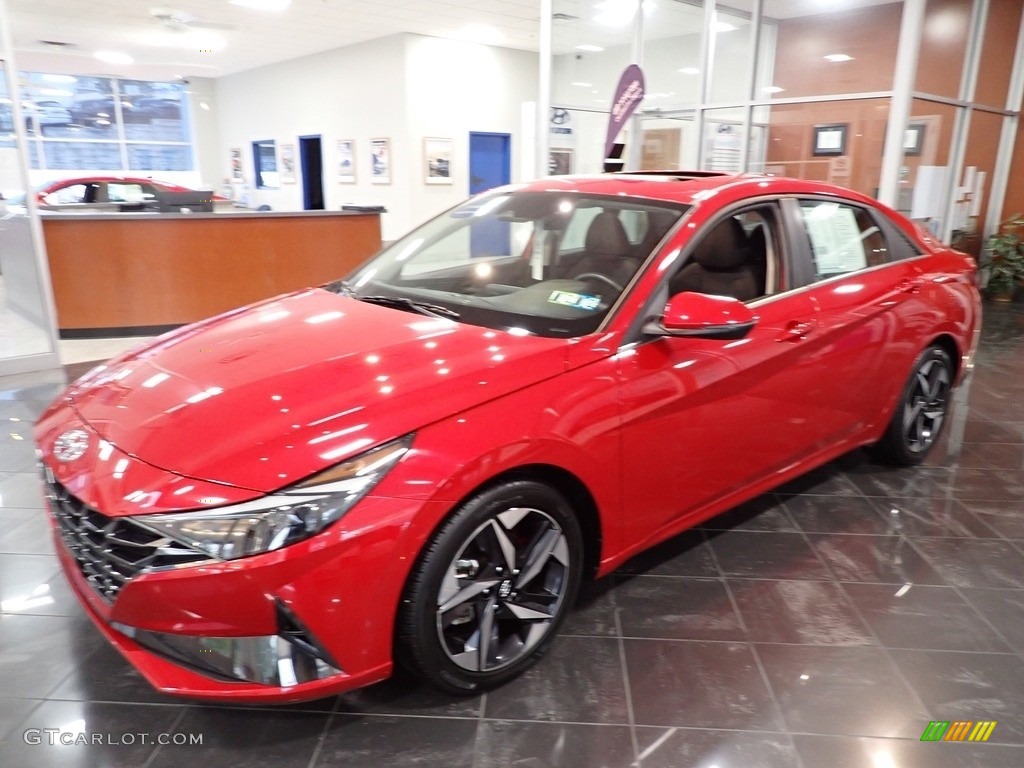 2021 Elantra SEL - Calypso Red / Black photo #6