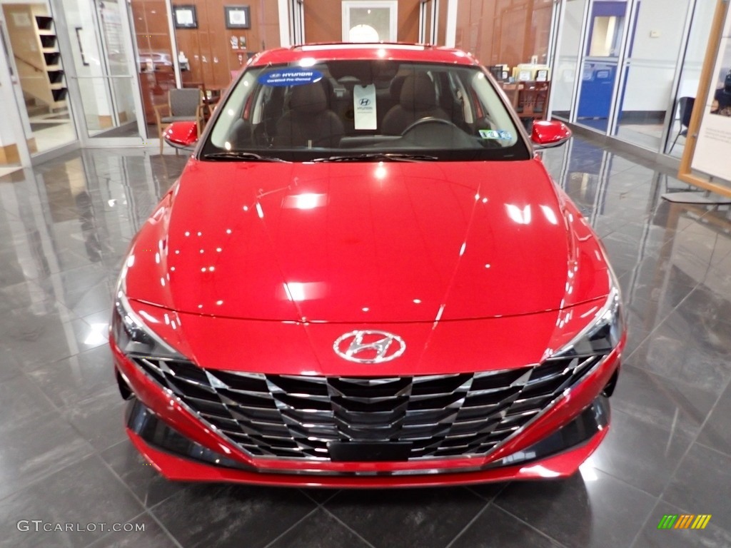 2021 Elantra SEL - Calypso Red / Black photo #7