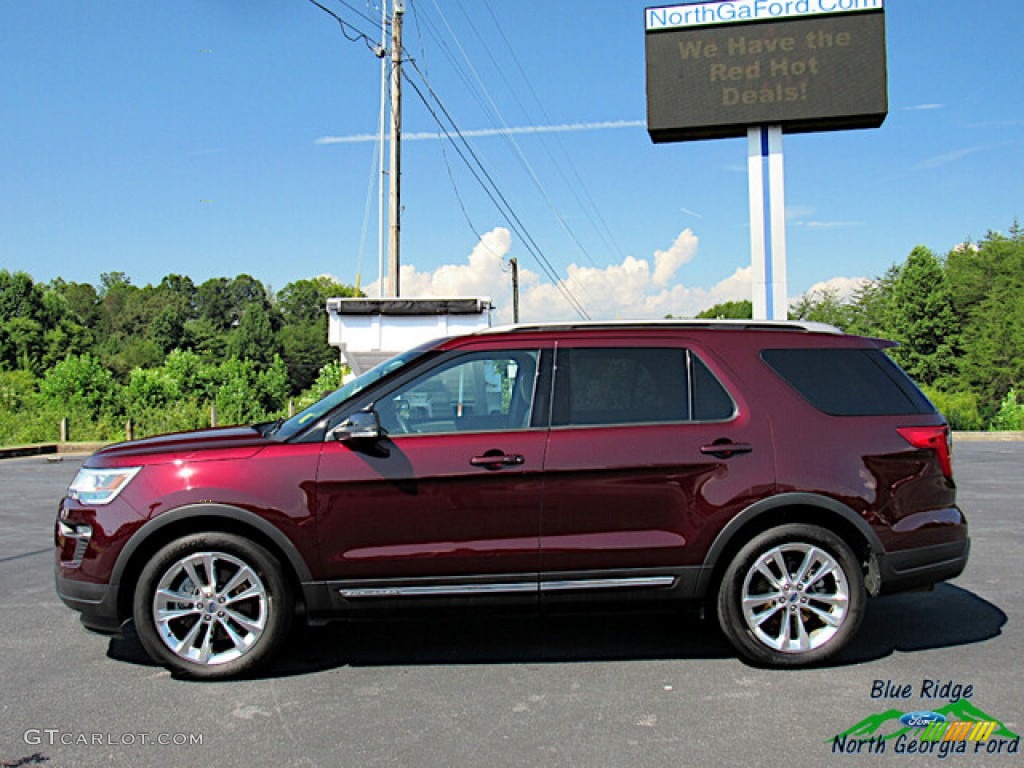 2018 Explorer XLT - Burgundy Velvet / Ebony Black photo #2
